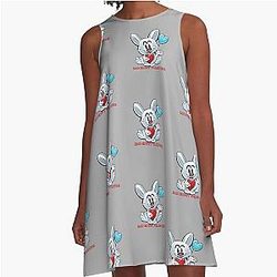 Bad Bunny Valentine A-Line Dress
