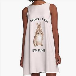 Bring on cute bad bunny A Line Dress