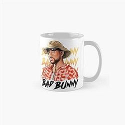 Bad Bunny in Panama Hat Un Verano Ti Classic Mug