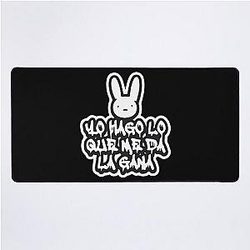 Bad Bunny Merch I Do What I Want Desk Mat
