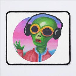 Bad Bunny Alien Mouse Pad