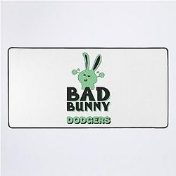 Bad Bunny Dodgers Bunny Angry Rabbit Funny Desk Mat
