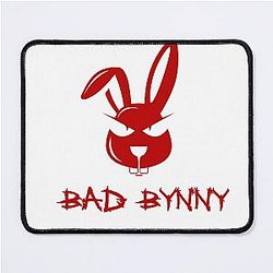 Red Bunny Mouse Pad