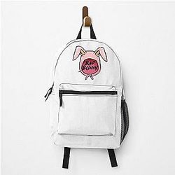 Bad Bunny Pink Logo Design Backpack