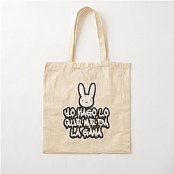 Bad Bunny Merch Cotton Tote Bag Yo Hago Lo Que Me Da La Gana