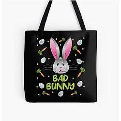 Bad Bunny Easter Rabbit Egg Hunt Funny Bunny Tote Bag