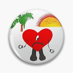 Sad Heart Bad Bunny Verano Sin Ti Pin