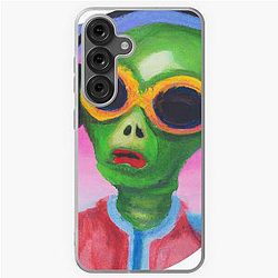 Bad Bunny Aesthetic Alien Painting Case for Samsung Galaxy