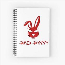 Red Bad Bunny Notebook