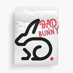 bad bunny new design tee Duvet Cover