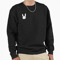 Bad Bunny Sticker Best Quality Bad Bunny Logo Decal x100 Pre Pullover Sweatshirt