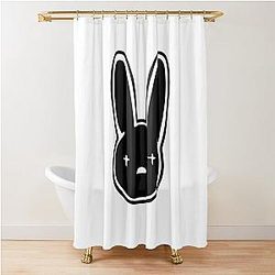 Bad Bunny Shower Curtain