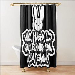Bad Bunny Merch Shower Curtain