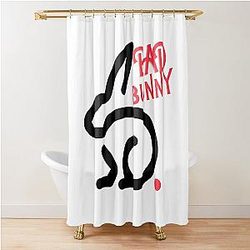 Bad Bunny 2021 Disegn Tee Shower Curtain