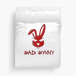 Red Bunny Duvet Cover
