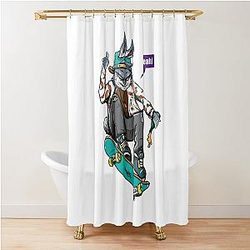 Bad Bunny Inspired Shower Curtain