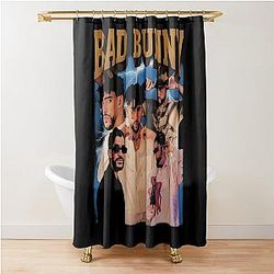 Bad Bunny Shower Curtain