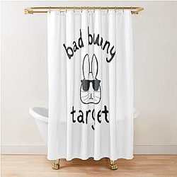 Bad Bunny Funny Shower Curtain
