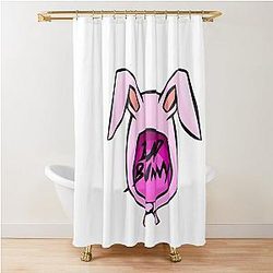 Bad Bunny Shirt, Sticker & PNG - Corazon Bad Bunny Merch Hat & Jersey Design Shower Curtain