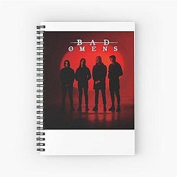 Red Bad Omens Tour 2026 Spiral Notebook