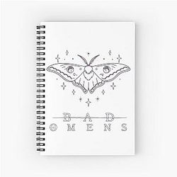 Bad Omens Moth Spiral Notebook