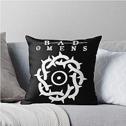 Bad Omens Logo Tour 2026 Throw Pillow