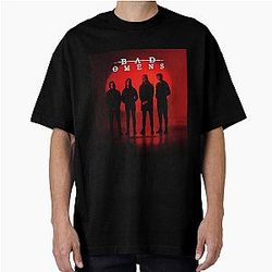 Red Bad Omens Tour 2026 Oversized T-Shirt