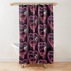 Bailey Sarian - Suspicious - Unicorn Shower Curtain