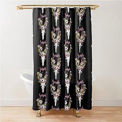 Bailey Sarian fan shower curtain
