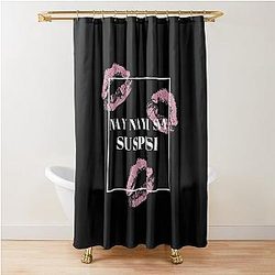 Bailey Sarian Suspicious Shower Curtain