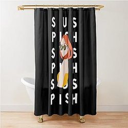 Bailey Sarian Suspicious Shower Curtain
