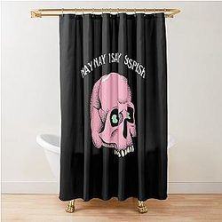 Bailey Sarian Suspicious Shower Curtain