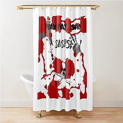 Bailey Sarian Suspicious Shower Curtain