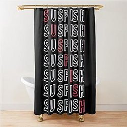 Suzie Bailey Sarian Crime Story Shower Curtain