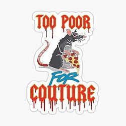 Too Poor for Couture - Bailey Sarian Swiper Sticker