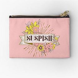 Sensational Vintage Flower Drawing Bailey Sarian Zipper Pouch
