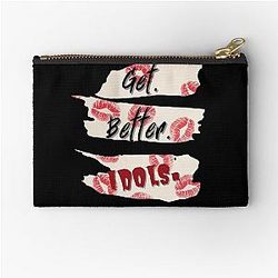 Get better idols - Bailey Sarian suspicious zipper pouch