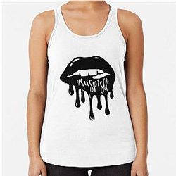 Bailey Sarian Suspicious Racerback Tank Top