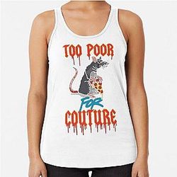 Too Poor For Couture Bailey Sarian Racerback Tank Top