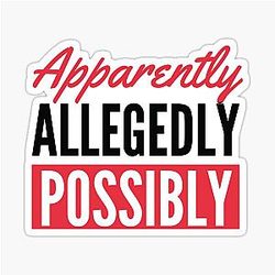 Allegedly Bailey Sarian Crime Story Sticker