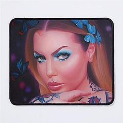 Bailey Sarian Oil Portrait Painting Mouse Pad