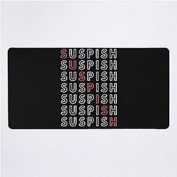 Suspicious Crime Story Design Desk Mat