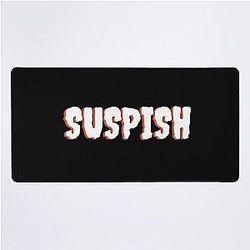 Suspicious White Version- Bailey Sarian Suspense Crime Story Desk Mat