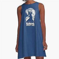 Bailey Sarian Suspish Blue A-Line Dress