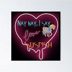 Bailey Sarian - Suspicious - Unicorn Poster