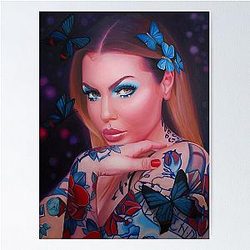 Bailey Sarian Oil Portrait Painting Poster