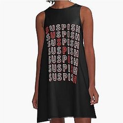 Suspish Crime Story A-Line Dress