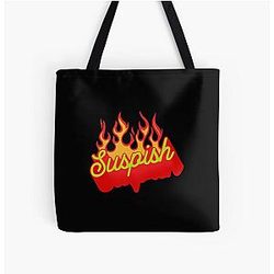 Suspicious Bailey Sarian All Over Print Tote Bag