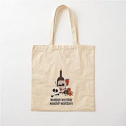 Bailey Sarian - Murder Mystery Mondays Sticker Cotton Tote Bag