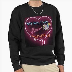 Bailey Sarian - Suspicious Unicorn Pullover Sweatshirt